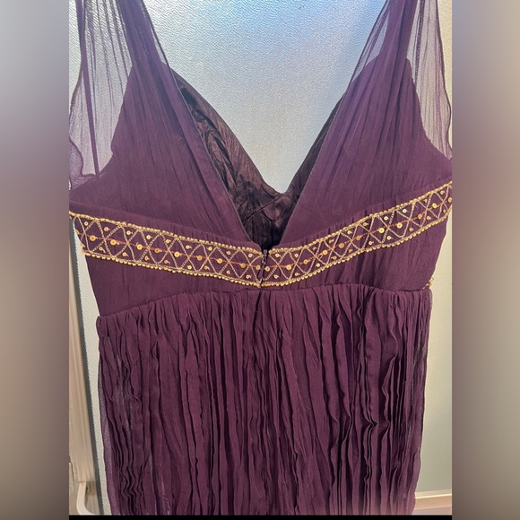 Abs by Allen Schwartz beaded silk dress - Picture 3 of 11